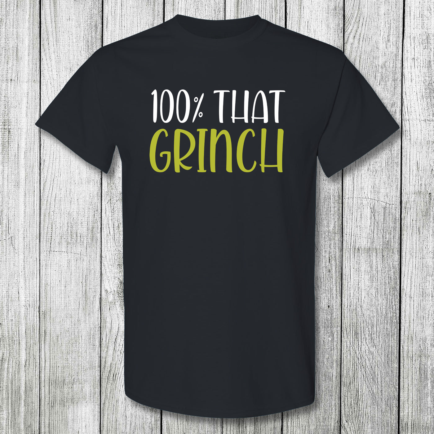 Daydream Tees 100% That Grinch Black