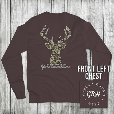 Girls 'Round Here Clothing Camo Buck