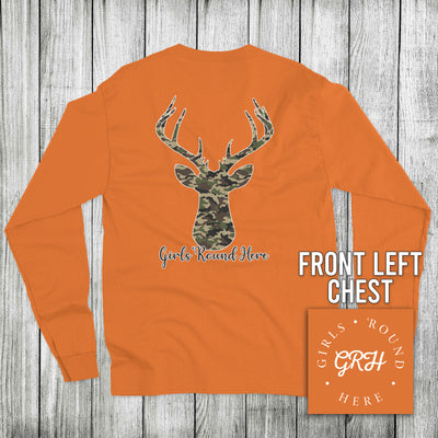 Girls 'Round Here Clothing Camo Buck