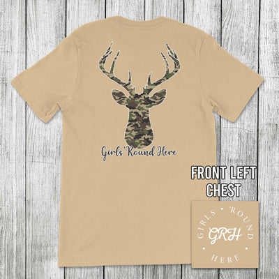 Girls 'Round Here Clothing Camo Buck