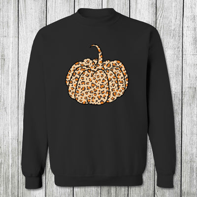 Daydream Tees Leopard Pumpkin Black