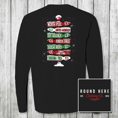 'Round Here Clothing North Pole Directions