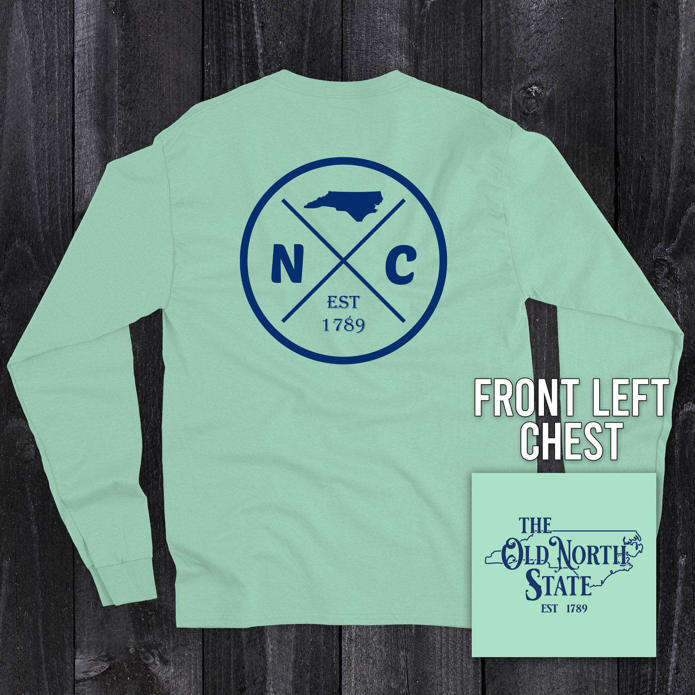 The Old North State - NC Circle Logo LS