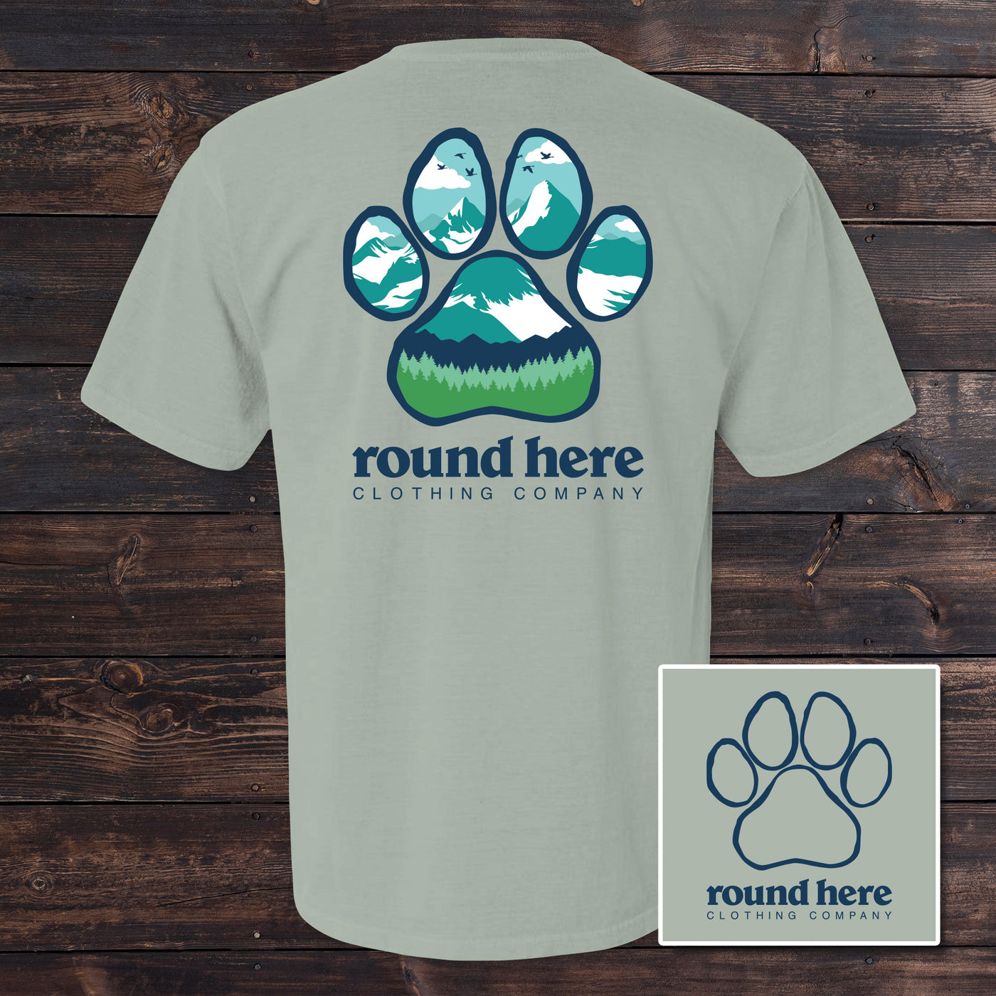 'Round Here Clothing Pawscapes