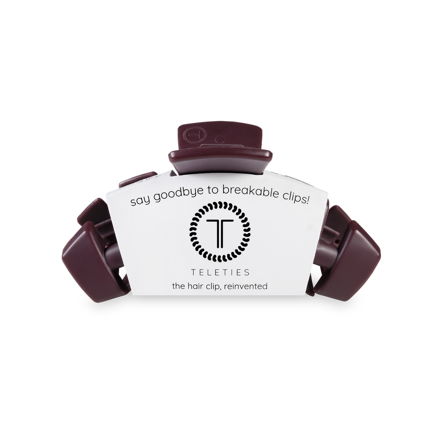 Teleties Classic Hair Clip | Burgundy Bliss