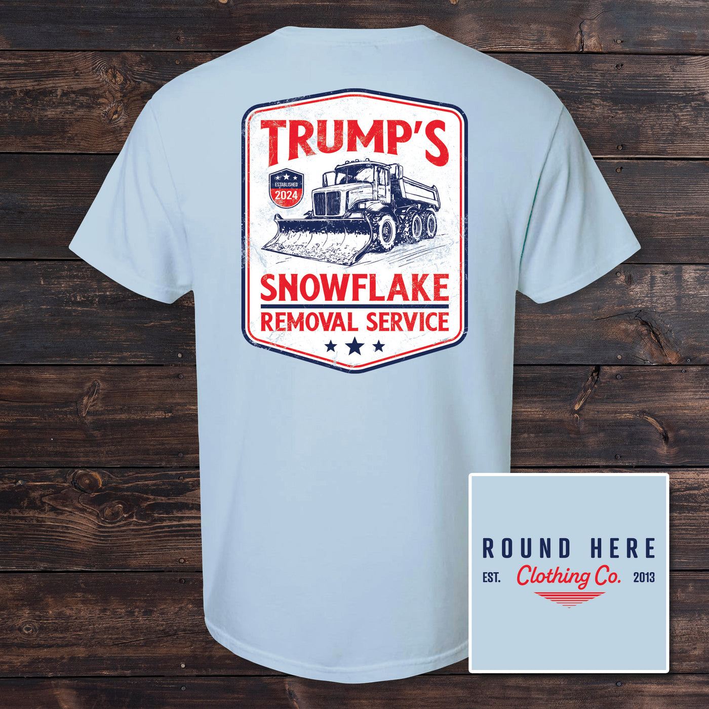 'Round Here Clothing Snowflake Removal Service