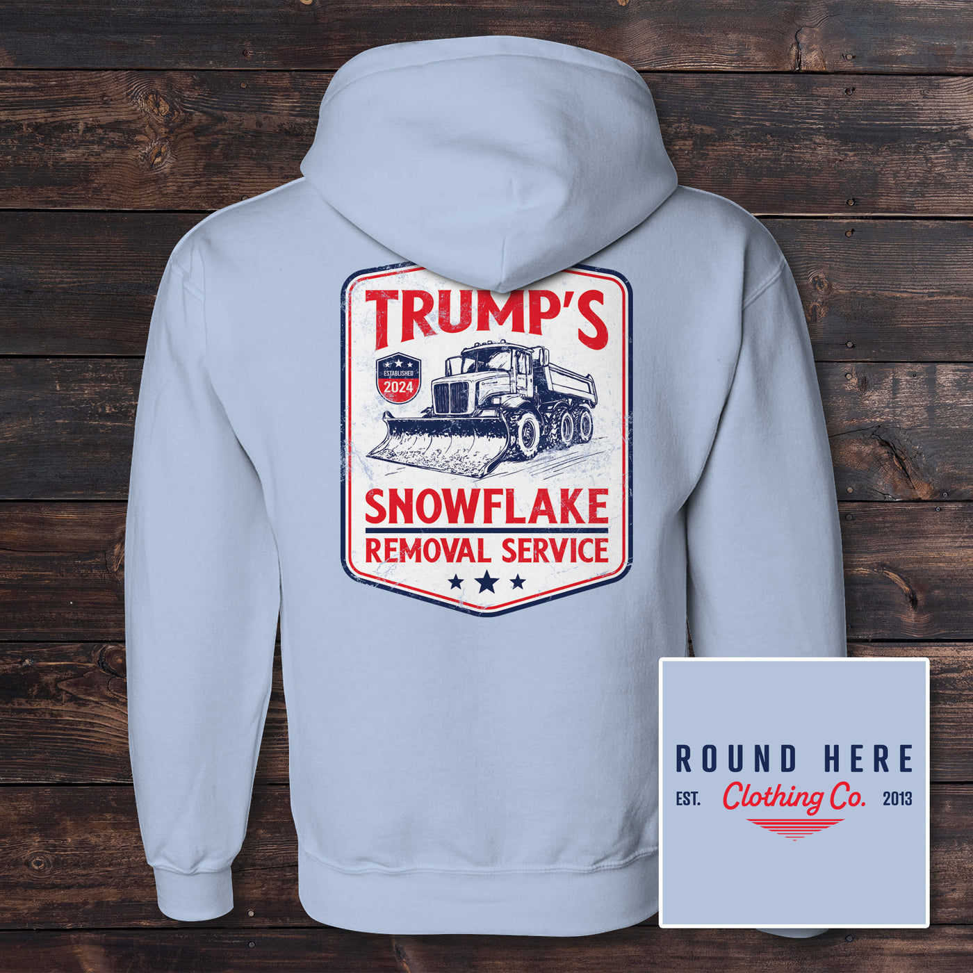 'Round Here Clothing Snowflake Removal Service