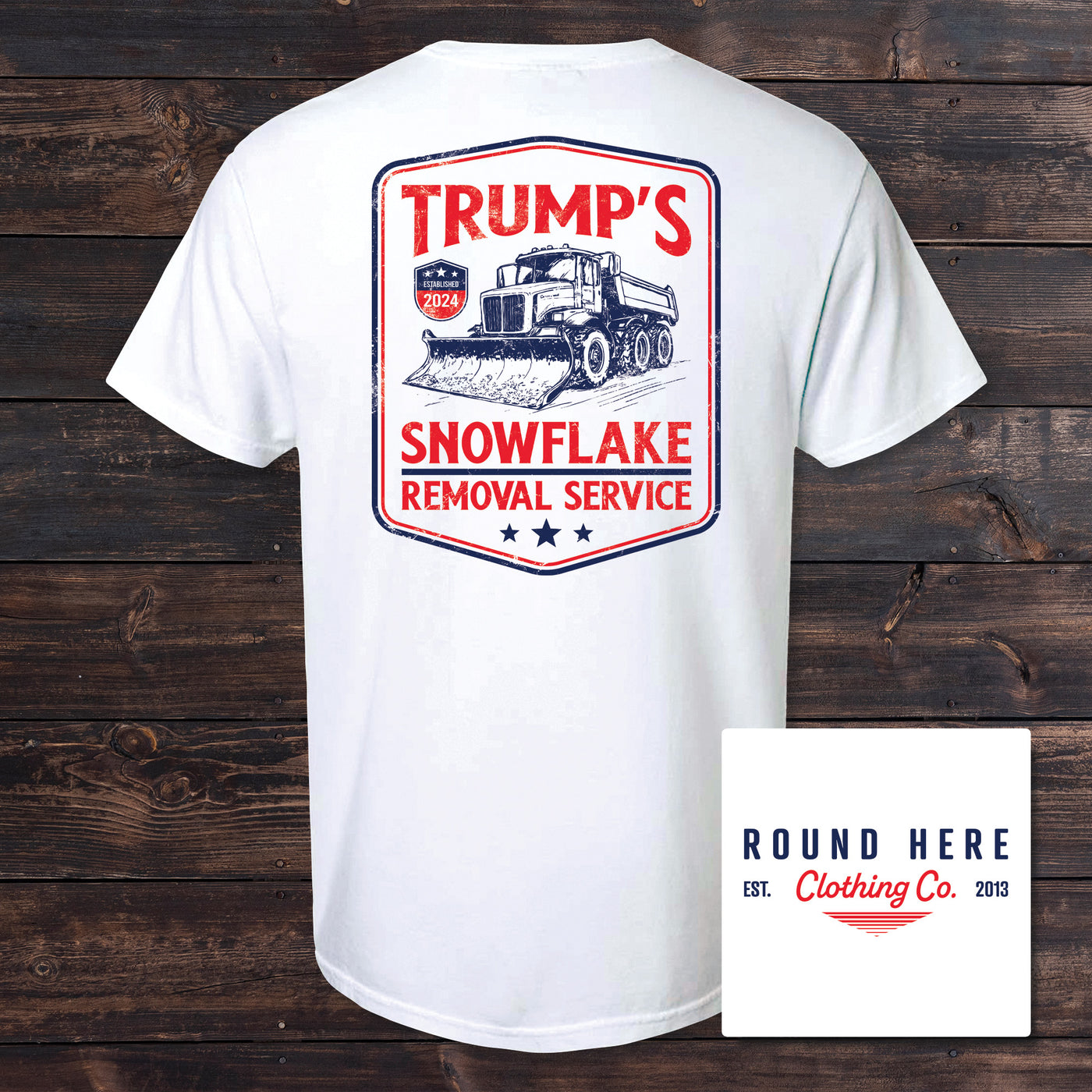 'Round Here Clothing Snowflake Removal Service