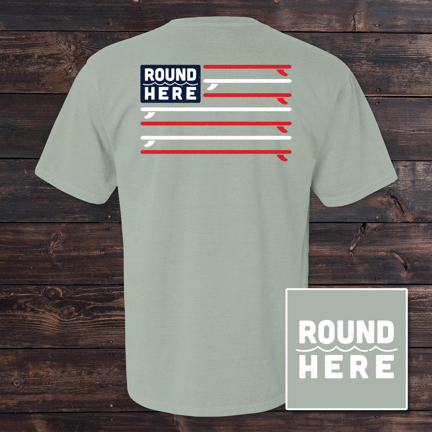 'Round Here Clothing Surfin' Flag