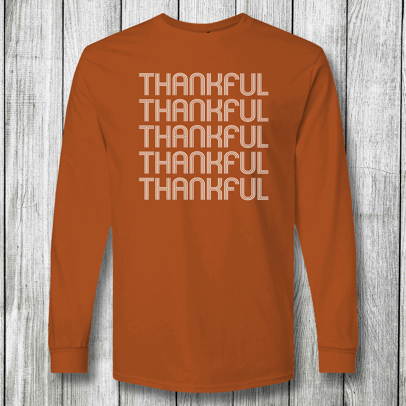 Daydream Tees Thankful Texas Orange