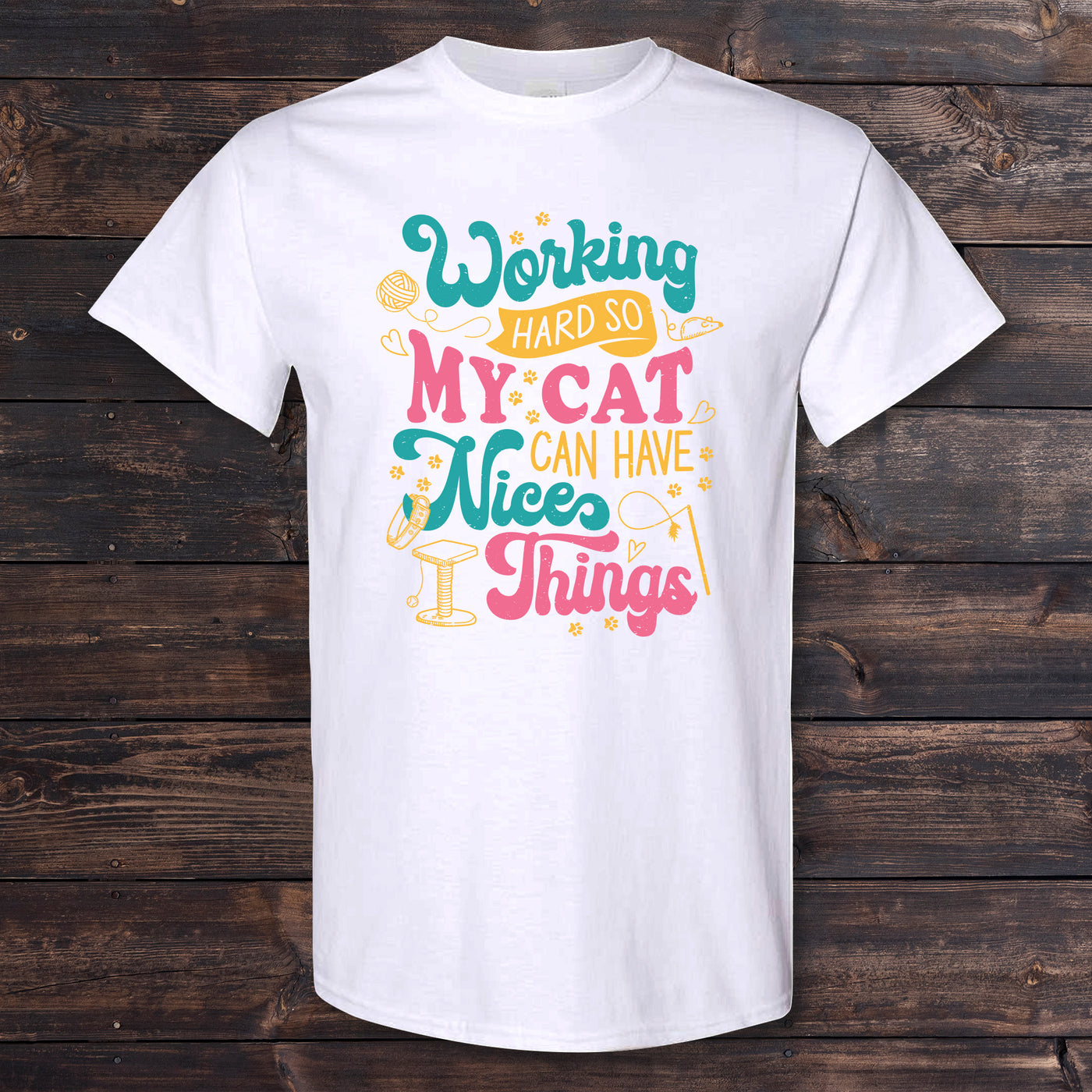 Daydream Tees Working Hard Cat