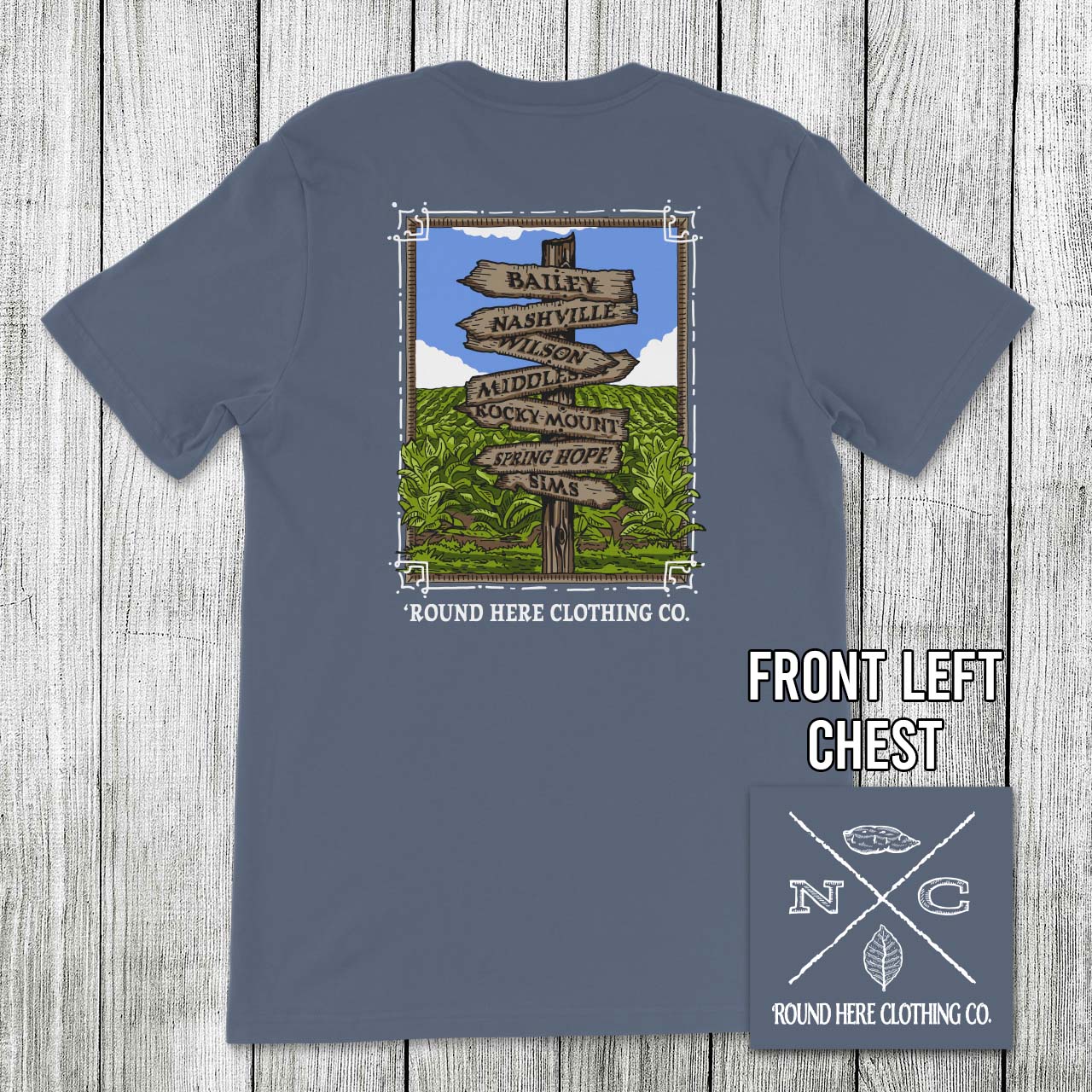 Round Here Clothing Tobacco Crossroads Bailey