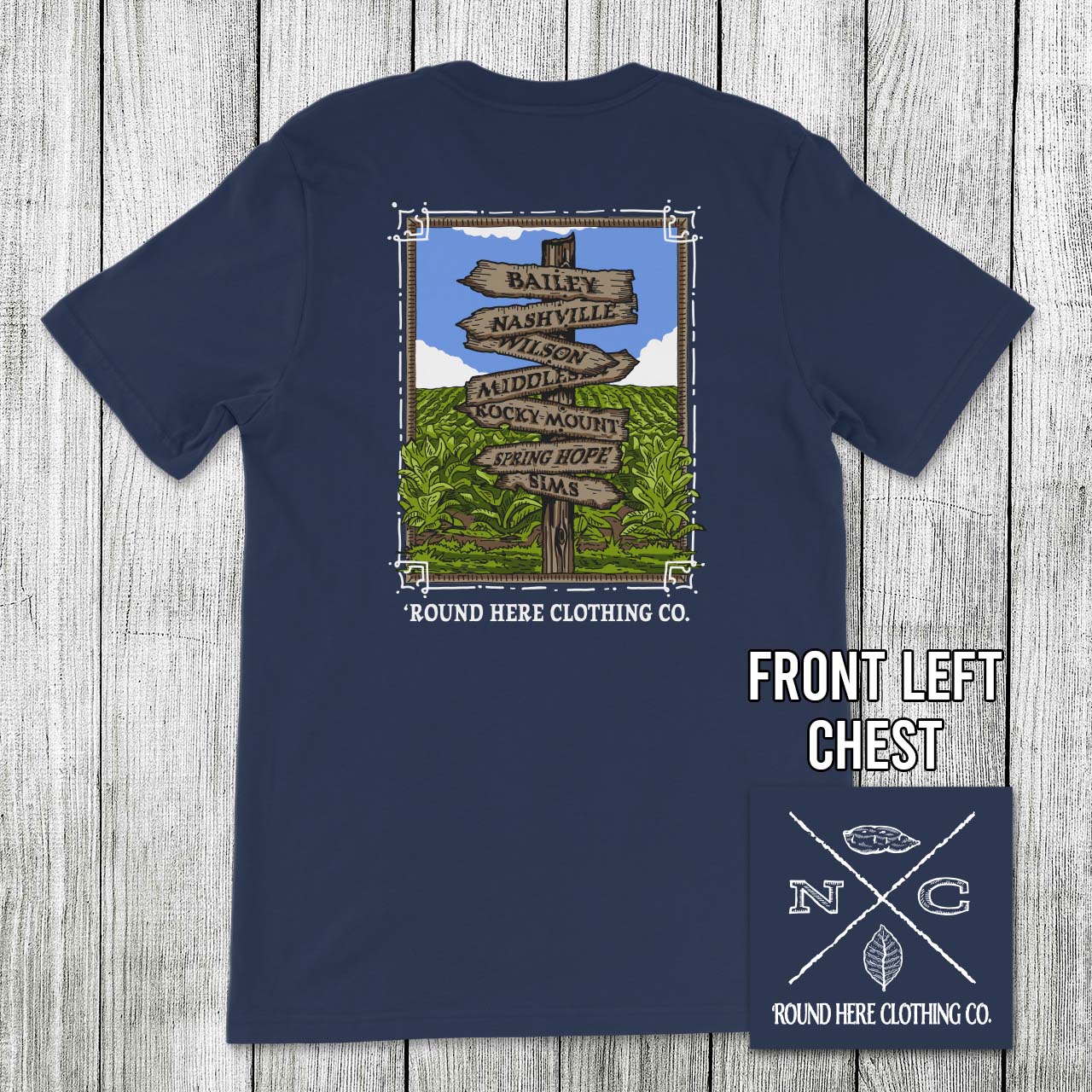 Round Here Clothing Tobacco Crossroads Bailey