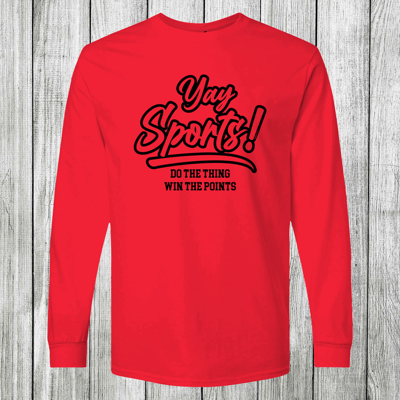 Daydream Tees Yay Sports! Red