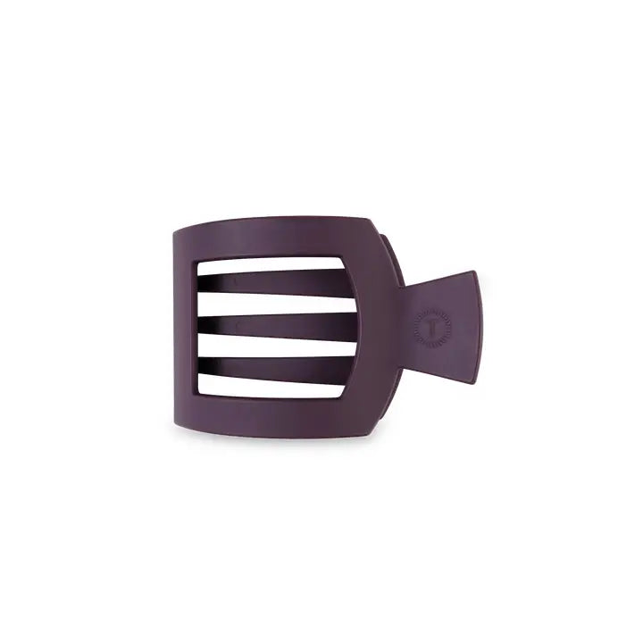 Teleties Square Flat Hair Clip Burgundy Bliss