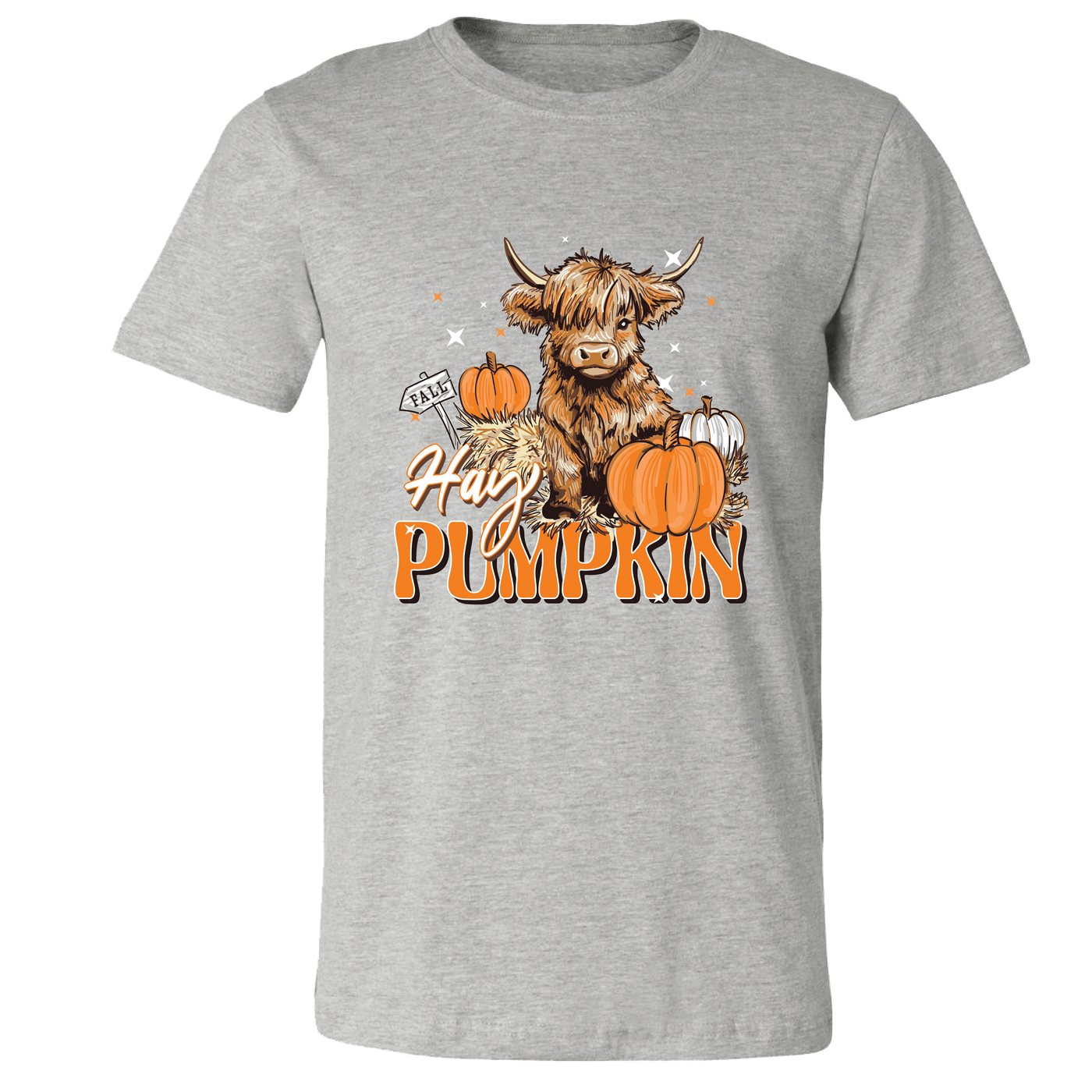 Hay Pumpkin Tee - Fall Vibes with a Furry Friend