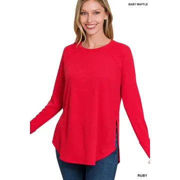 Melage Baby Waffle Long Sleeve Top