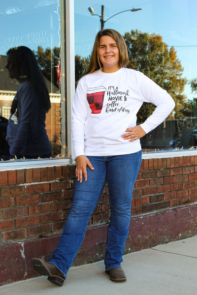 Daydream Tees Hallmark Movie & Coffee Long Sleeve