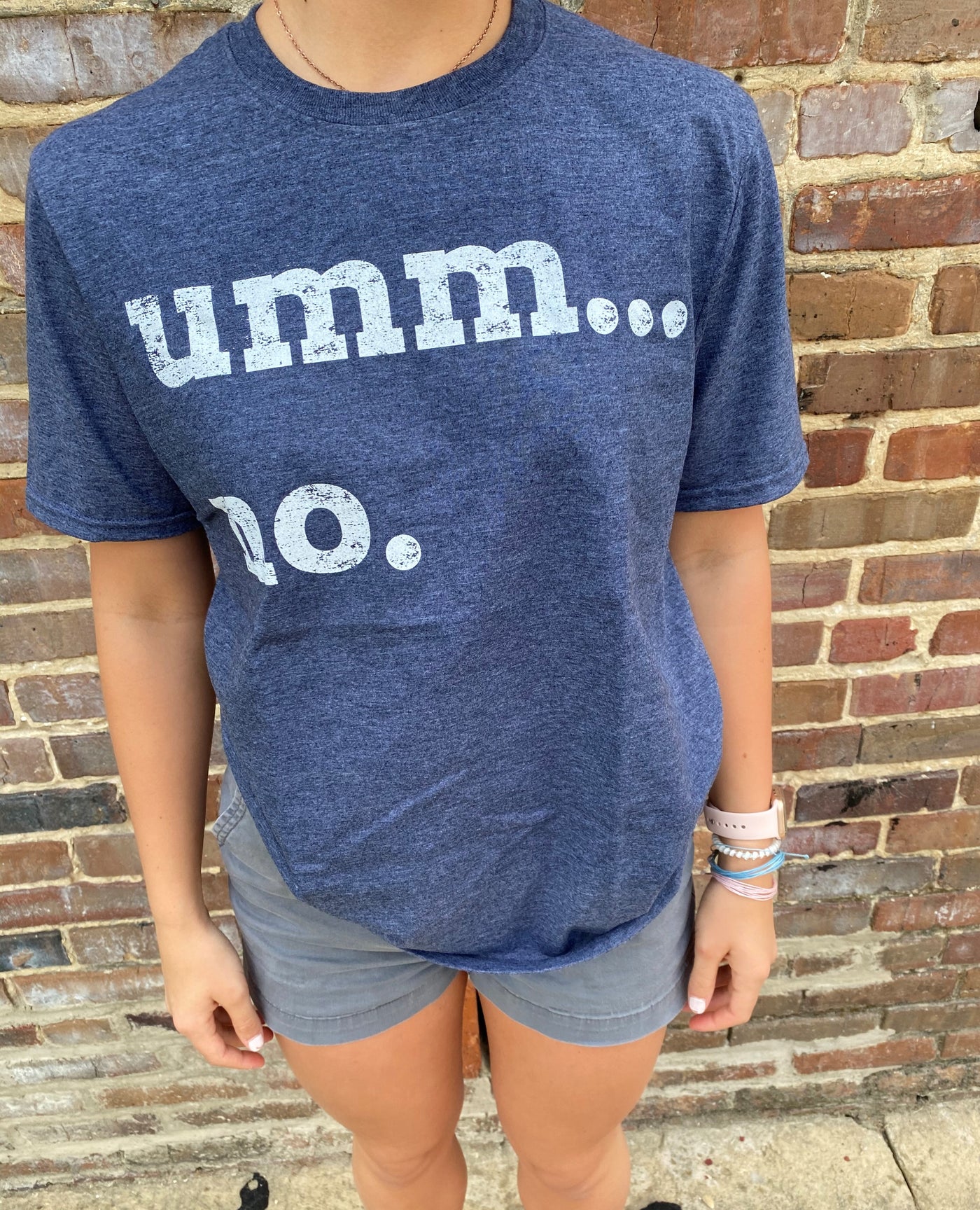 Daydream Tees Umm...no. Heather Navy