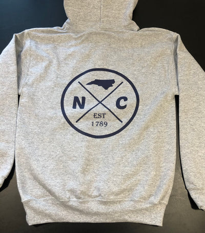 The Old North State - NC Circle Logo Hoodie