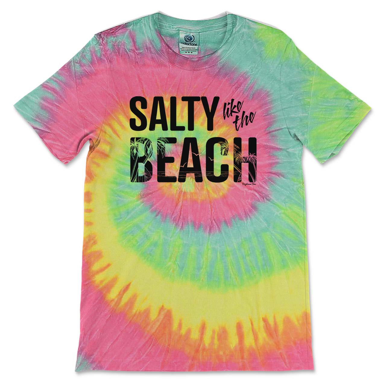 Daydream Tees Salty Like The Beach Tie-Dye