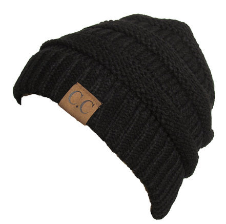 C.C Black Beanie