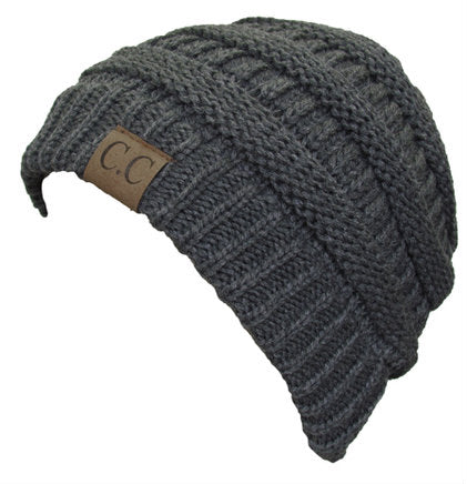 C.C Dark Melange Grey Beanie